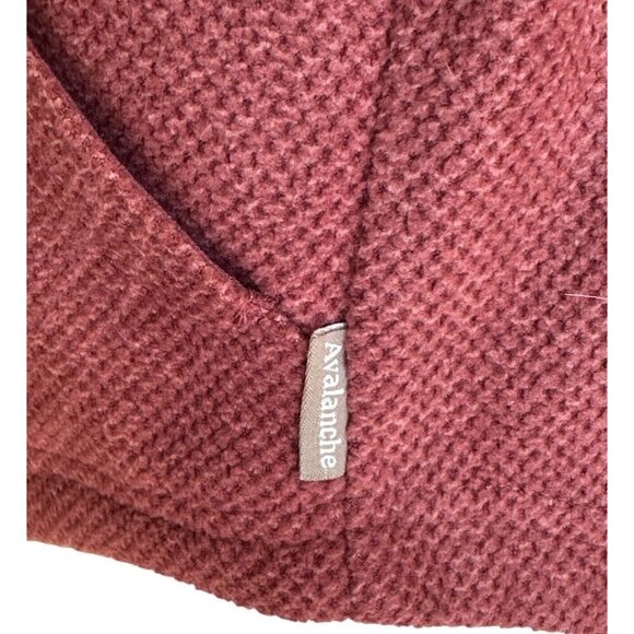 Avalanche Burgundy Full Zip Mock Neck Long Sleeve Jacket w/Pockets Women's Sz L - Picture 8 of 12